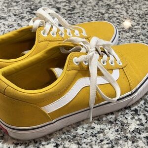 Yellow gently used Vans women’s size 10